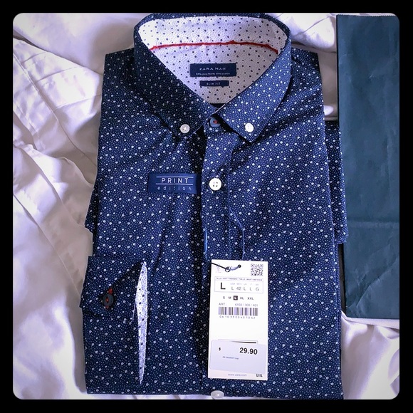 Zara Other - Men’s Zara Dress Shirt, Exclusive Print edition, L